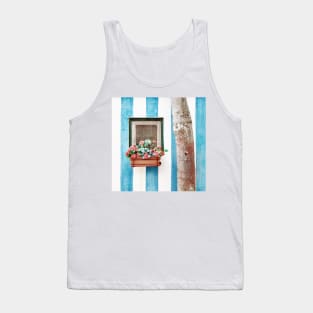 Mediterranean window with flowers Tank Top